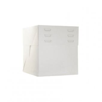 Picture of WHITE CAKE BOX EXTRA TALL  35CM X 35CM AND UP TO 30CM